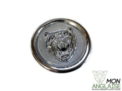 Centre de roue jaguar relief chromé gris Jaguar X300 de 1995 à 1997 Référence OE : MNA6249GA