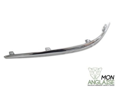 Chrome de pare-choc avant gauche Jaguar S-Type de 1999 à 2004 Référence OE : XR87629