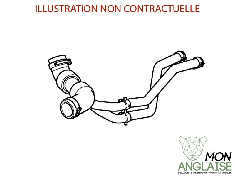 Durite inférieur (prévue pour refroidisseur d'huile) Jaguar S-Type 2003-2008 | XR849443