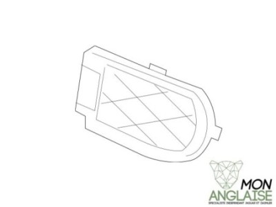 Grille de pare-choc avant gauche Jaguar S-Type de 2008 à 2008 Référence OE : XR857223