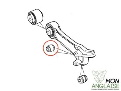 Silentbloc d'amortisseur avant Jaguar XJ X350 2003-2009 | C2C36866