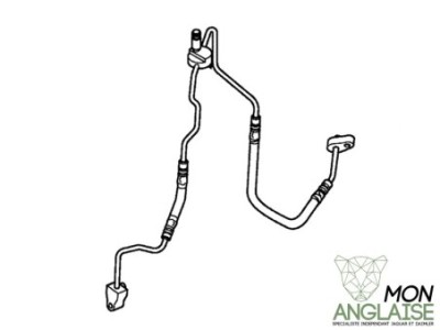 Tuyau de climatisation (sortie de condensateur) Jaguar S-Type 2004-2008 | XR855583
