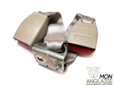 Boucle de ceinture arrière double beige Jaguar X300 de 1995 à 1997 Référence OE : BEC15536AGD