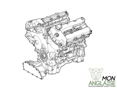 Moteur 3.0L Jaguar XF de 2008 à 2009 Référence OE : C2C29497
