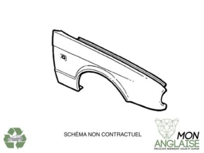 Aile avant droite Jaguar X300 1995-1997 | AXX1516
