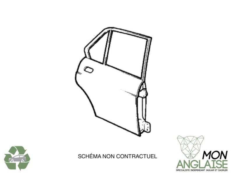 Portière arrière droite SWB EARLY  Jaguar XJ Série 1 1968-1973 | 11695