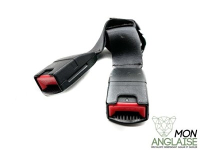 Boucle de ceinture arrière double noir Jaguar XJ40 1986-1992 | BEC10254LEG