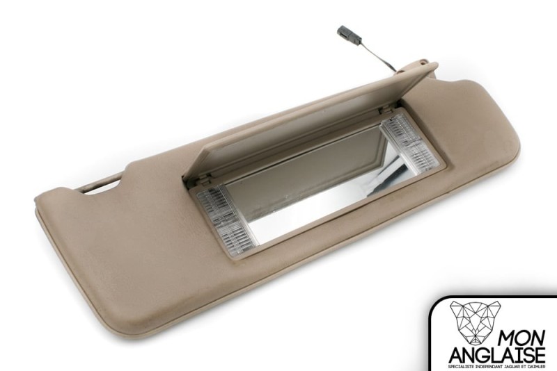 Pare soleil éclairé droite cuir doeskin Jaguar XJ40 1993-1994 | BEC15962AEE