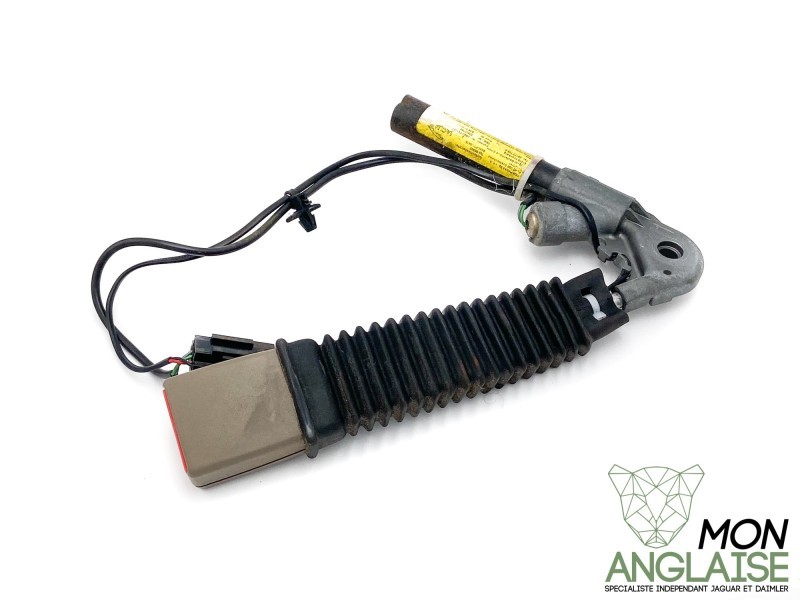 Boucle de ceinture avant gauche sable Jaguar XJ X350 2003-2007 | C2C32973AEK