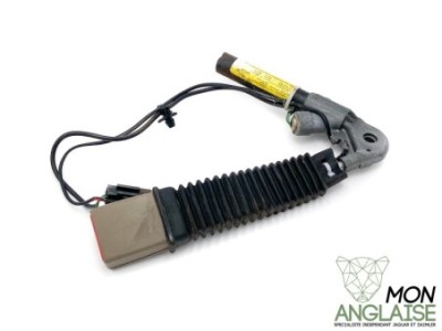 Boucle de ceinture avant gauche sable Jaguar XJ X350 2003-2007 | C2C32973AEK