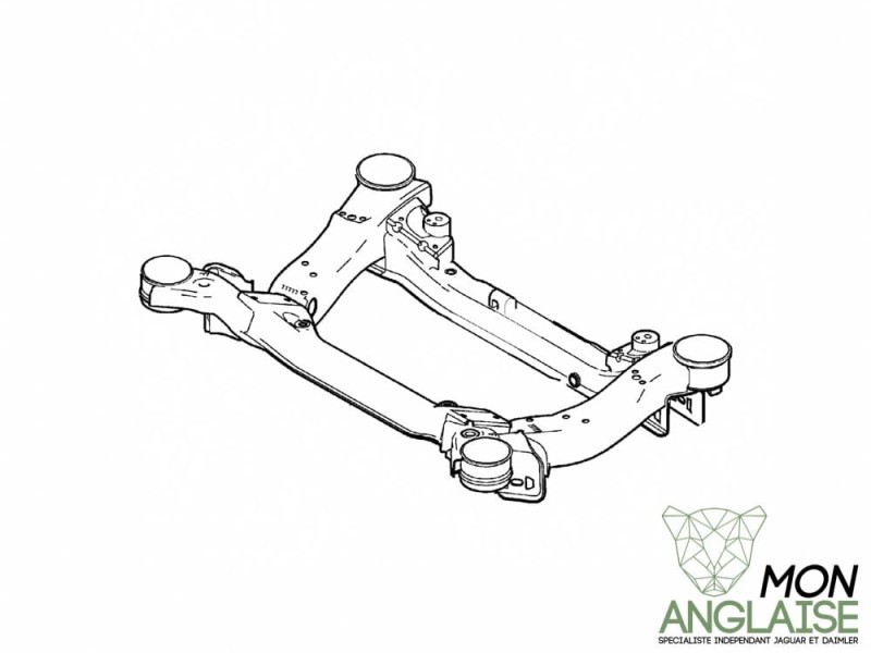 Berceau avant Jaguar XJ X350 2003-2009 | C2C30950