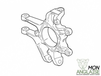 Porte moyeu arrière droite Jaguar XK de 2006 à 2009 Référence OE : C2P11646
