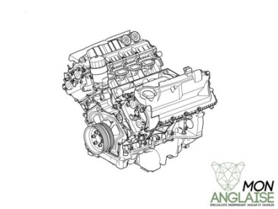Moteur 5.0L AJ133 Jaguar XK de 2010 à 2014 Référence OE : C2D49712