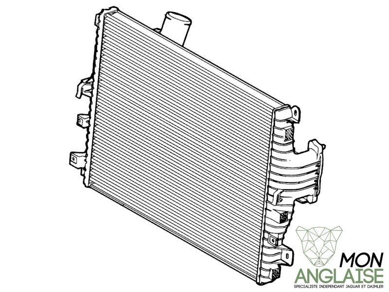 Échangeur de turbo (intercooler) Jaguar XJ X350 2003-2009 | C2D45348