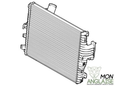 Échangeur de turbo (intercooler) Jaguar XJ X350 2003-2009 | C2D45348
