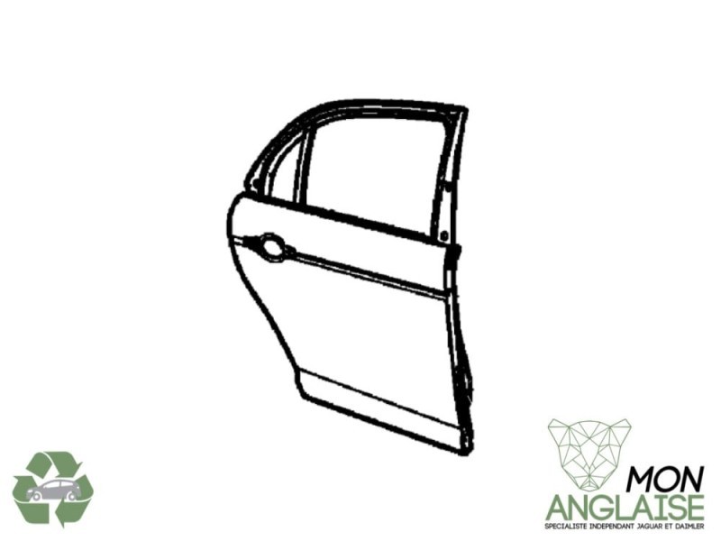 Portière arrière droite (SWB) Jaguar XJ X350 2003-2009 | C2C6268