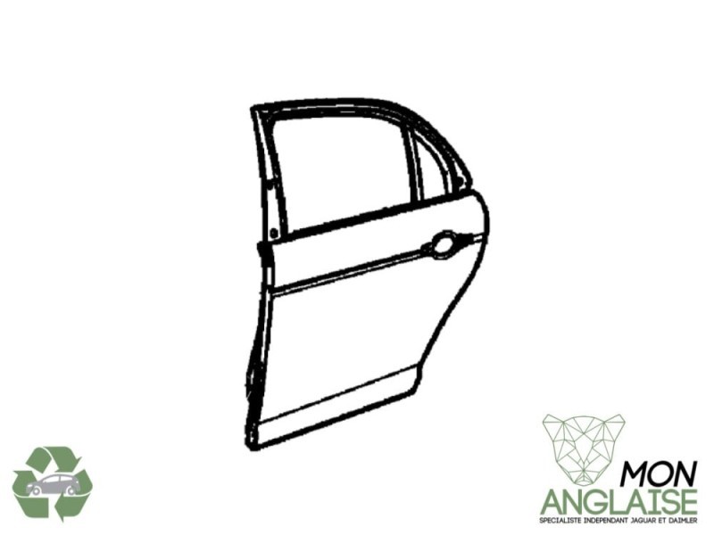 Portière arrière gauche (SWB) Jaguar XJ X350 2003-2009 | C2C6269