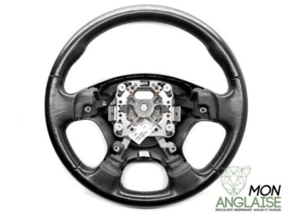 Volant cuir noir sans régulateur de vitesse Jaguar X-Type de 2001 à 2003 Référence OE : C2S21554
