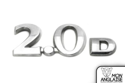 Badge - logo "2.0D" Jaguar X-Type de 2001 à 2009 Référence OE : C2S27583