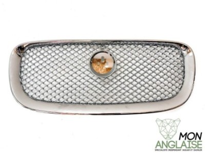Calandre chromée avec maillage chromé Jaguar XF de 2012 à 2015 Référence OE : C2Z13199