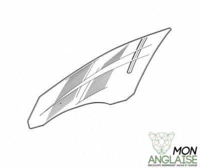 Vitre avant droite Jaguar X-Type de 2001 à 2009 Référence OE : C2S5435