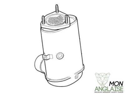 Catalyseur d'échappement avant Jaguar X-Type de 2001 à 2009 Référence OE : C2S51180