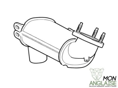 Catalyseur d'échappement arrière Jaguar X-Type de 2001 à 2009 Référence OE : C2S51179