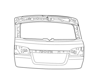 Hayon Sportbrake Jaguar XF de 2012 à 2015 Référence OE : C2Z30507LML