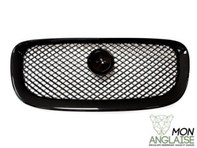 Calandre noire avec maillage noire Jaguar XF de 2012 à 2015 Référence OE : C2Z20498
