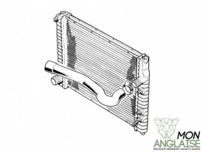 Radiateur de refroidissement (Boite manuelle) Jaguar XJ40 de 1986 à 1990 Référence OE : CBC1472