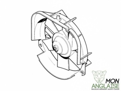 Ventilateur de refroidissement électrique Jaguar XJ40 de 1986 à 1992 Référence OE : CBC8647