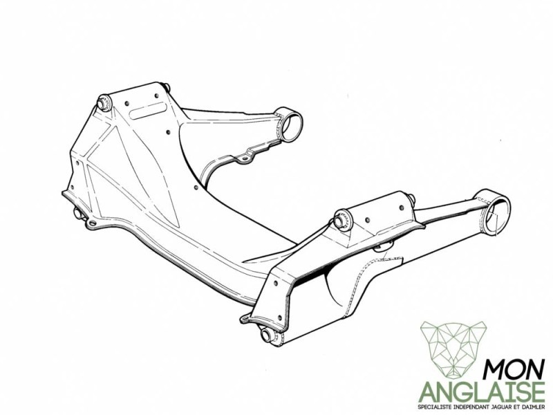 Berceau avant Jaguar XJ40 1986-1990 | CBC6139