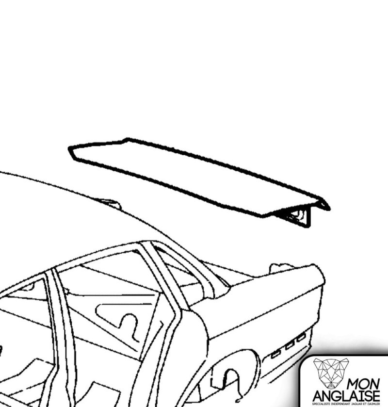 Couvercle de coffre Jaguar XJ40 1986-1992 | CAP567