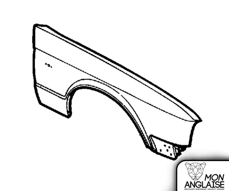 Aile avant droite Jaguar XJ40 1991-1993 | CAP5122
