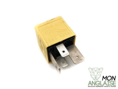 Relais jaune 12V 40A 4 fiches ABS Jaguar XJ40 de 1986 à 1994 Référence OE : DAC4506