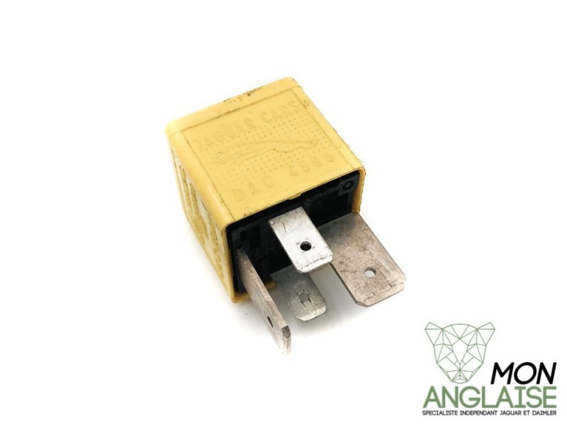 Relais jaune 12V 40A 4 fiches ABS Jaguar XJ40 1986-1994 | DAC4506