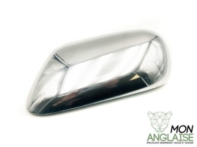Coque de rétroviseur chromée gauche Jaguar X300 de 1995 à 1997 Référence OE : HNA3427AA
