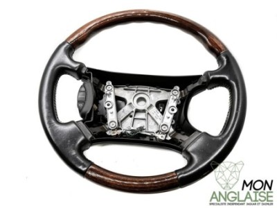 Volant cuir noir et noyer Jaguar XK8 1996-2006 | HJA9181HCLEG