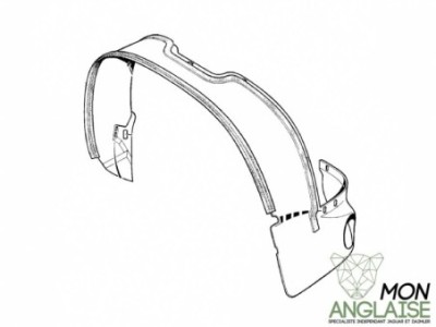 Passage de roue avant droite Jaguar X300 1995-1997 | HNA4572AD