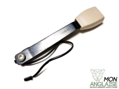 Boucle de ceinture avant conducteur beige Jaguar X300 1995-1997 | HNA7012CAAGD