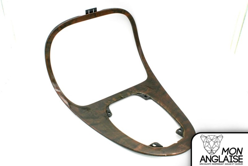 Boiserie de console centrale ronce de noyer foncée Jaguar XJ8 1998-2002 | GNC7830BC