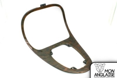 Boiserie de console centrale ronce de noyer foncée Jaguar XJ8 1998-2002 | GNC7830BC