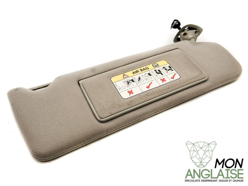 Pare soleil éclairé droite beige Jaguar XJ8 1998-2002 | HNC1090ACAGD