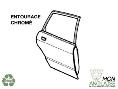 Portière arrière droite LWB entourage chromé Jaguar XJ8 1998-2002 | FXF3048BAC