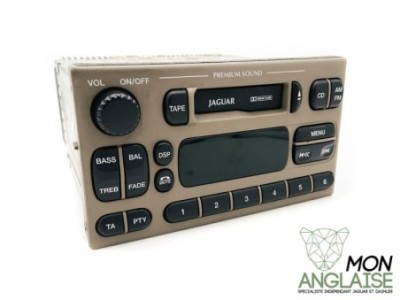 Autoradio lecteur cassette premium sable Jaguar S-Type de 1999 à 2002 Référence OE : JLM21032AEK