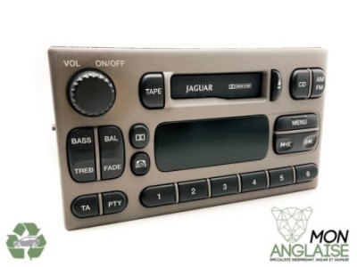 Autoradio lecteur cassette vison Jaguar S-Type de 1999 à 2002 Référence OE : JLM21033AGN