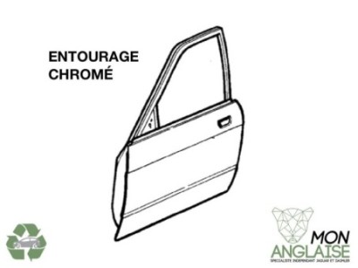 Portière avant gauche entourage chromé Jaguar X300 de 1995 à 1997 Référence OE : JLM11723C