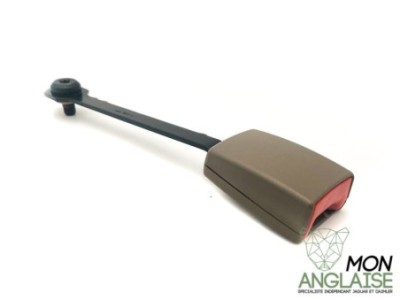 Boucle de ceinture avant passager sable Jaguar XJ8 de 1998 à 1999 Référence OE : HNC7012BDAEK
