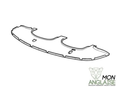 Plateau inférieur pare-choc avant Jaguar X300 de 1995 à 1997 Référence OE : HNE6484AA