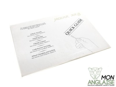 Guide rapide d'utilisation Anglais Jaguar XK8 1996-2006 | JJM10201472